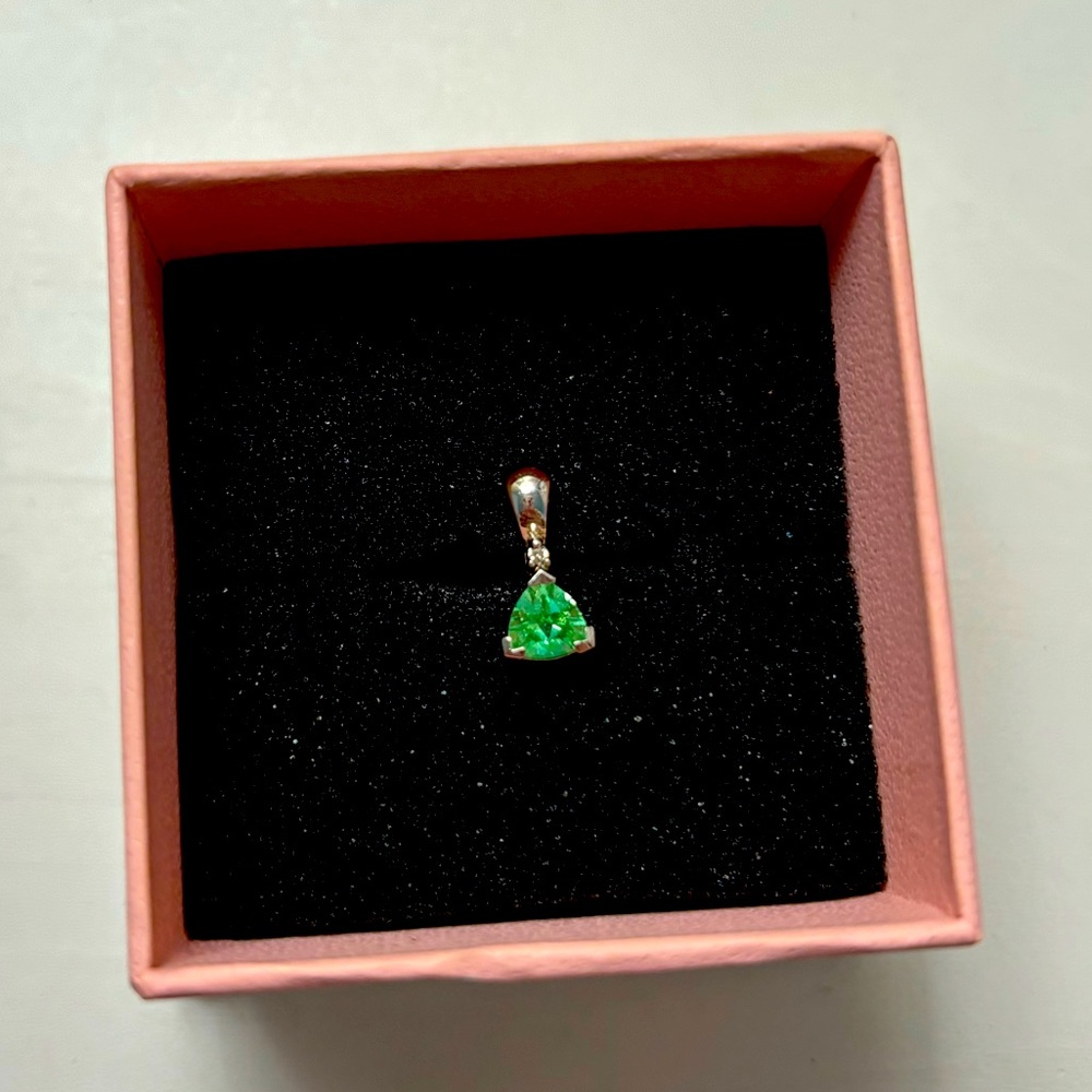 August Birthstone Necklace Charm
